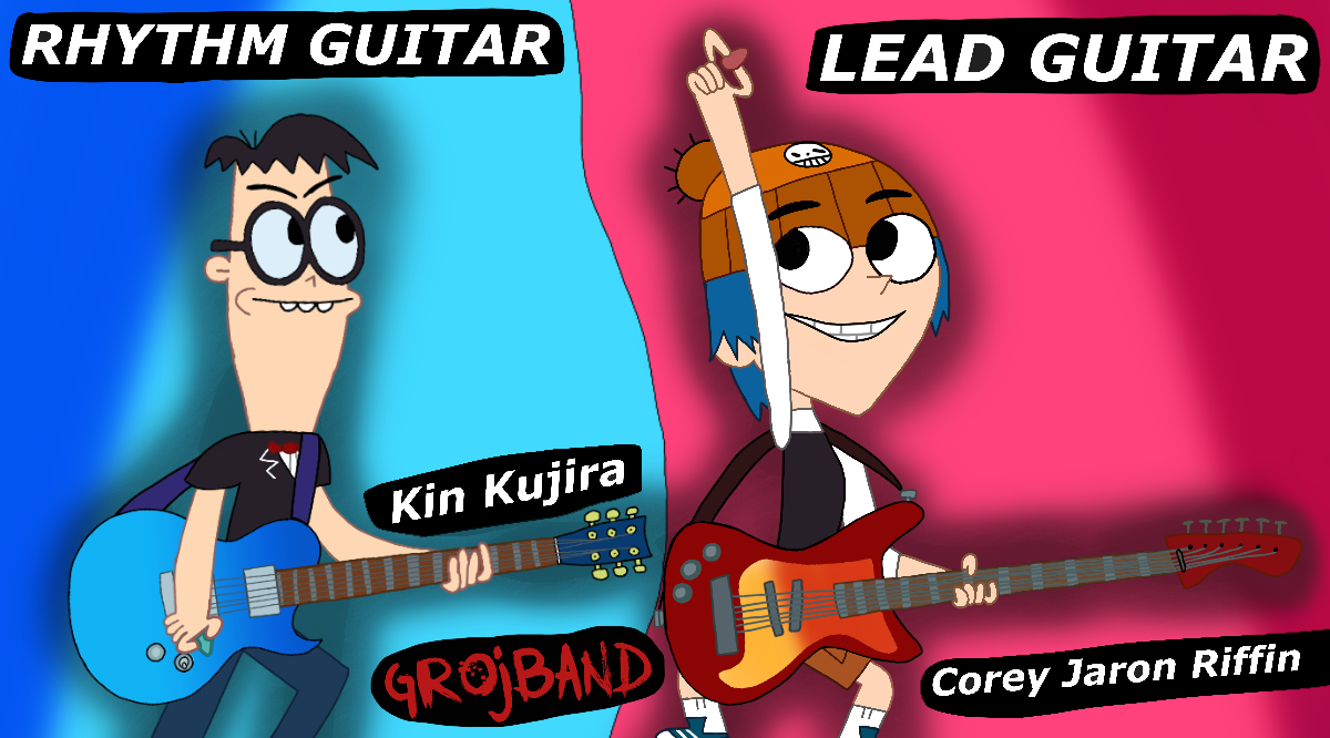 Kin Kujira Grojband - Rhythm and Lead Guitars by JackAdamen on DeviantArt