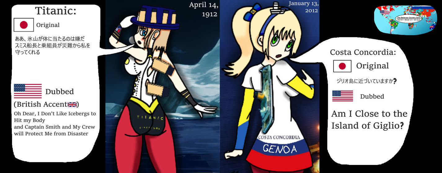 Humanized Rms Freedom RMS Titanic and Costa Concordia (Anime Humanized) by JackAdamen on ...