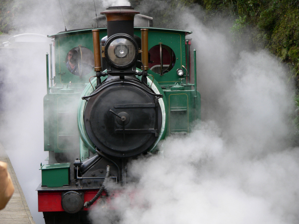 an old steam train