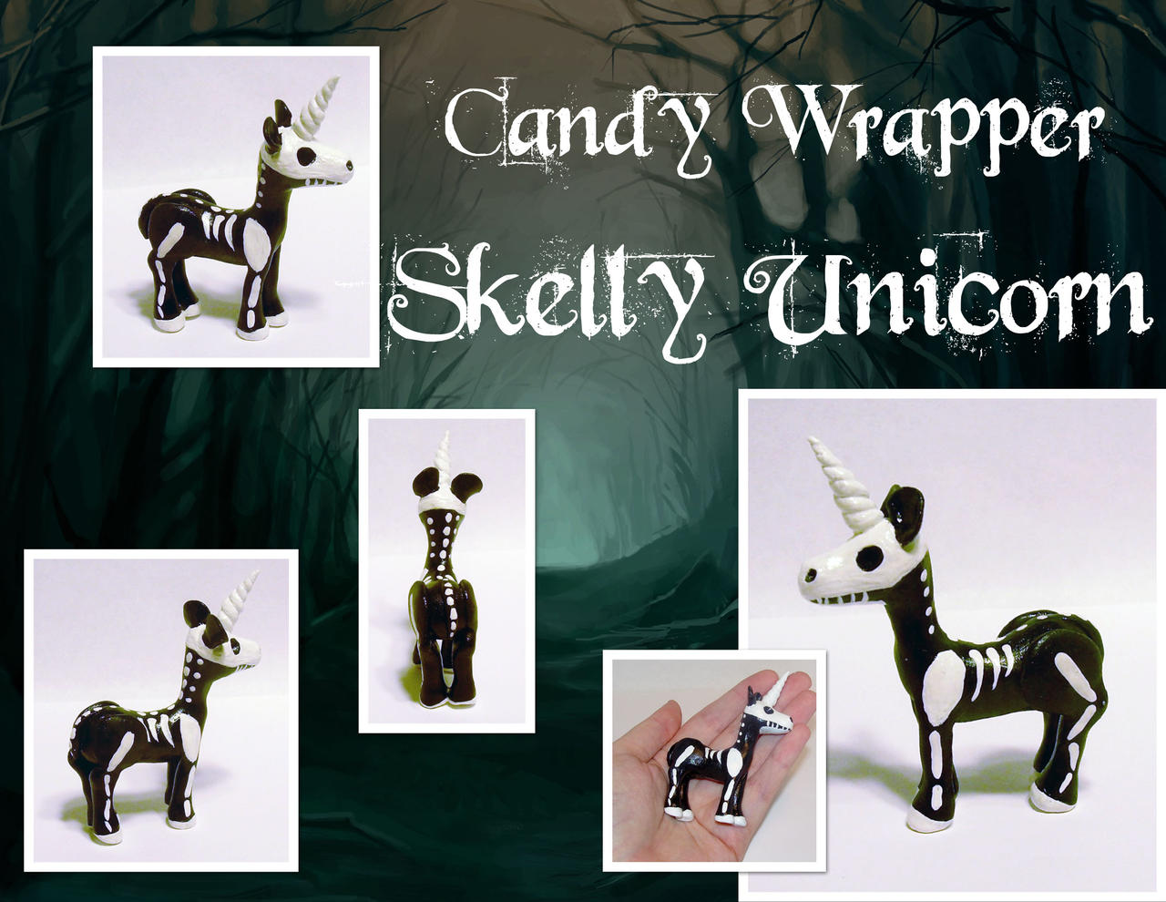 Candy Wrapper - Skelly Unicorn