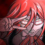 Grell. Red shinigami