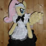 fluttershy anthro plushie maid dress