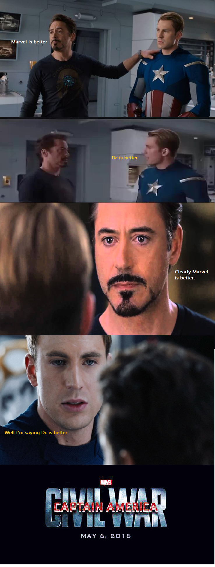 Comic Civil war