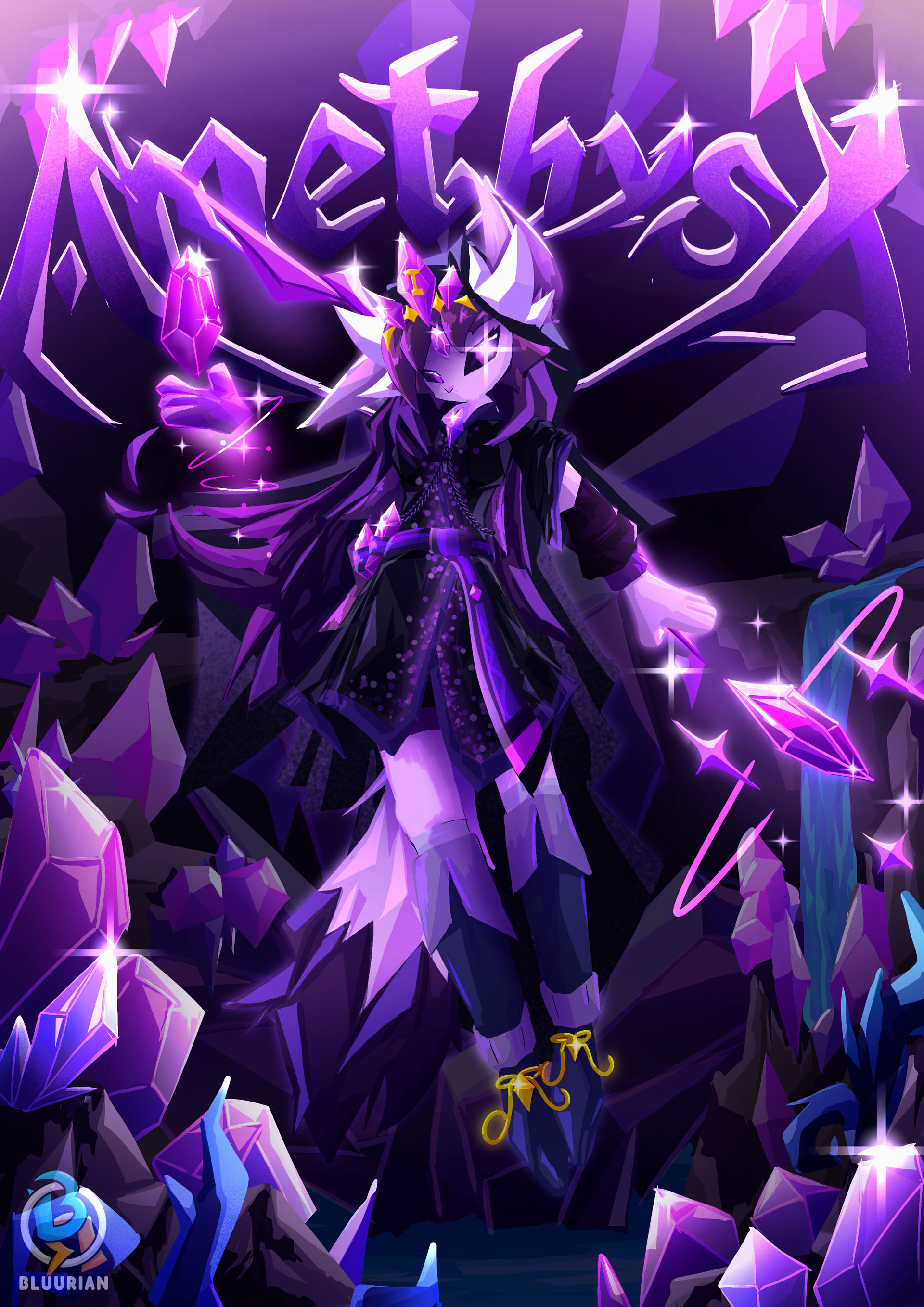 Amethyst (Geometry Dash) Fanart by BluurianIsHere on DeviantArt