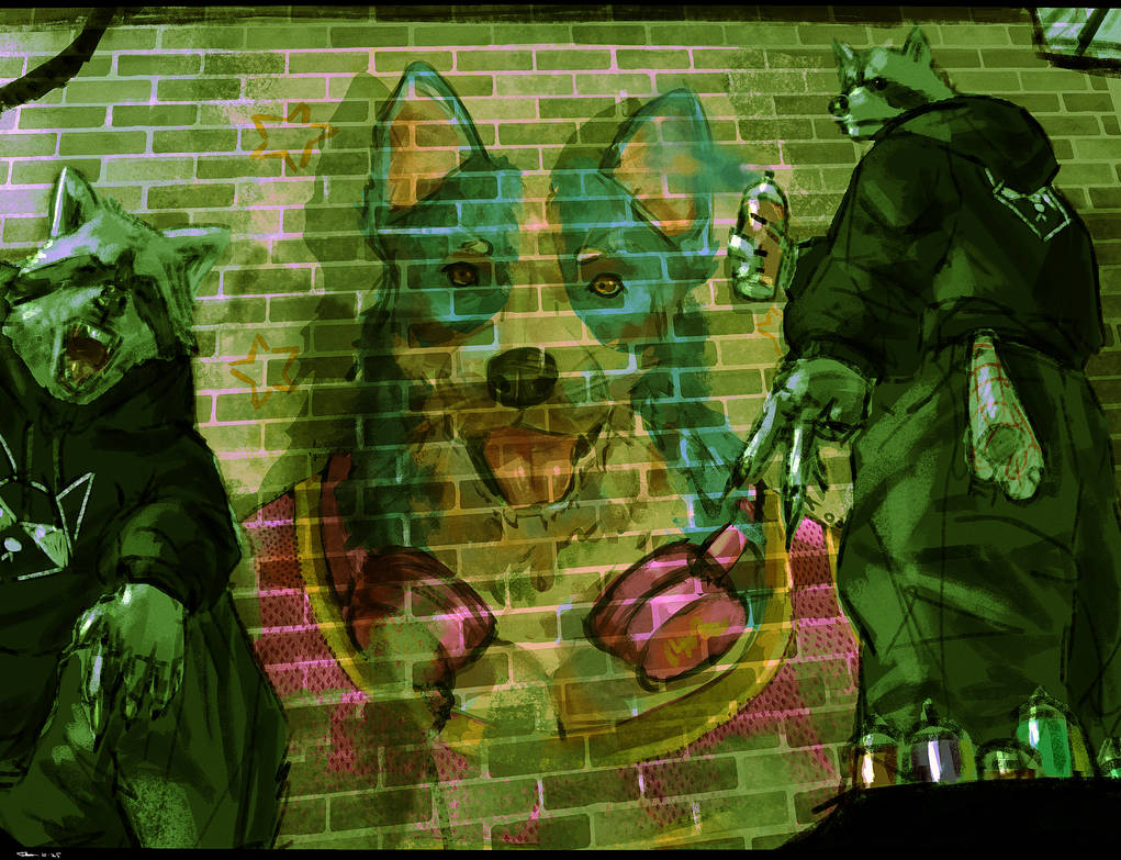 Raccons tagging by furalicious on DeviantArt