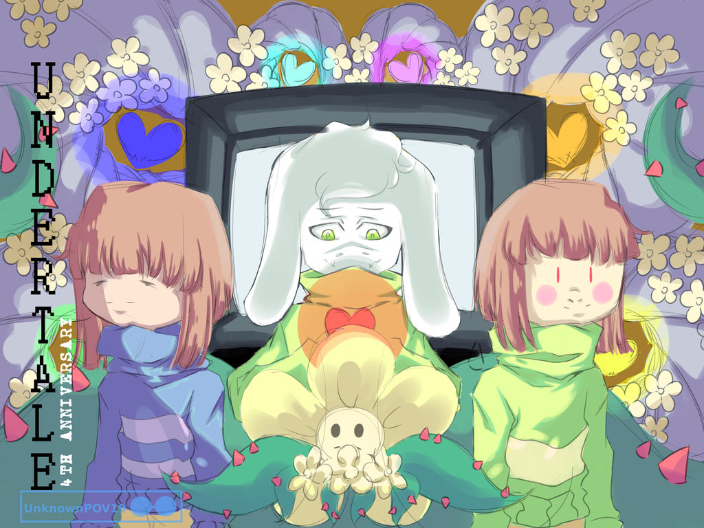Undertale: 4th ANNIVERSARY by UnknownPOV19 on DeviantArt