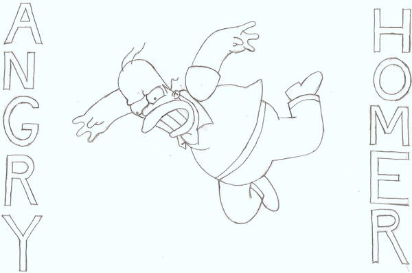 Homer Rage Rising Angry Homer by bluepelt on DeviantArt