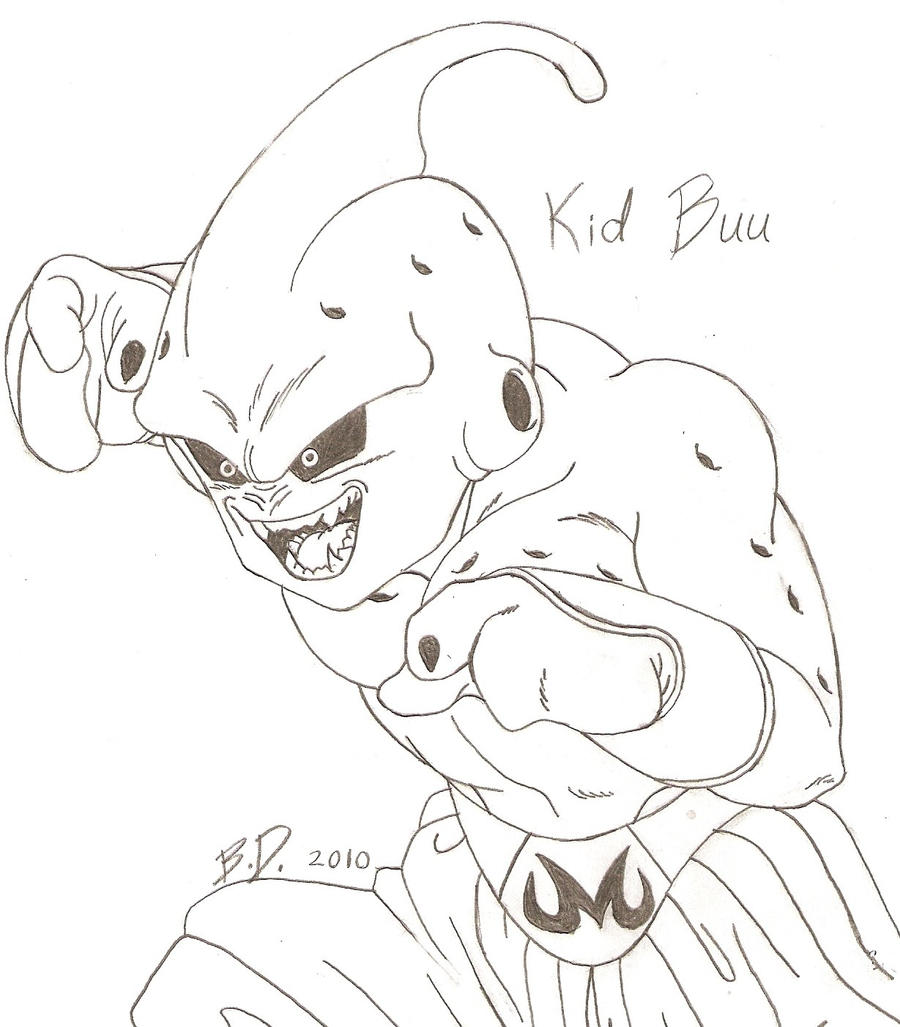 Dragonball Z_Kid Buu by bluepelt on DeviantArt