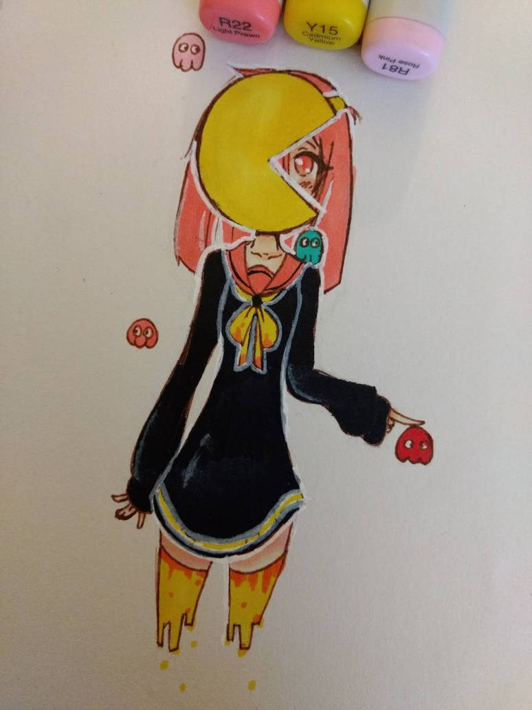 Pac-Man Chan by AllyChan919 on DeviantArt