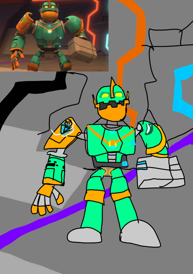Drawing clunk from robozuna by Artlordmangler on DeviantArt