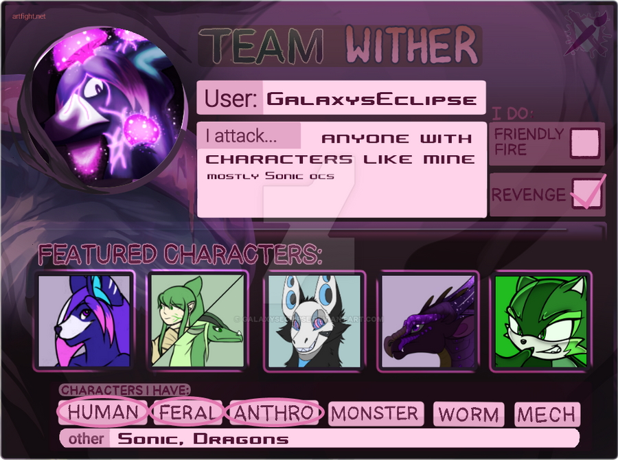 ArtFight 2022: Team Wither Card by GalaxysEclipse on DeviantArt