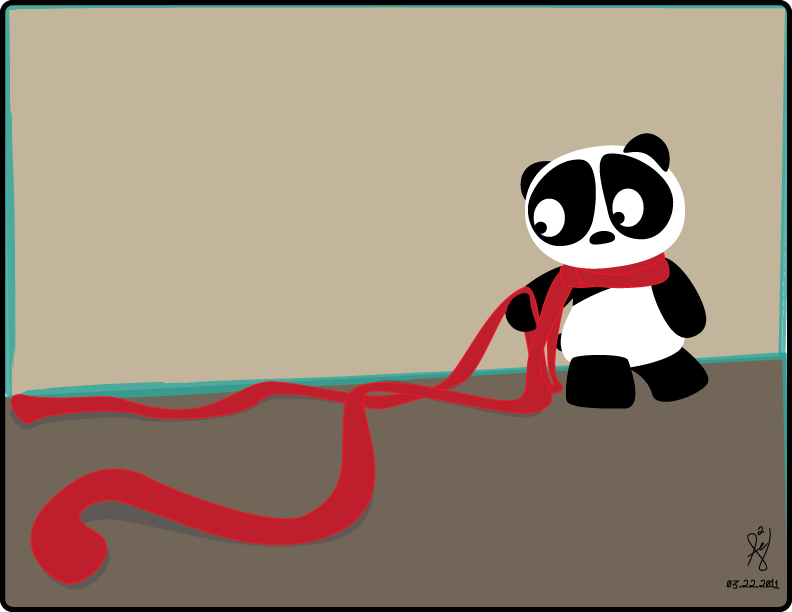 The Panda and the Red Scarf