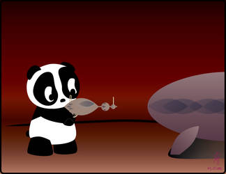 Panda with a Raygun