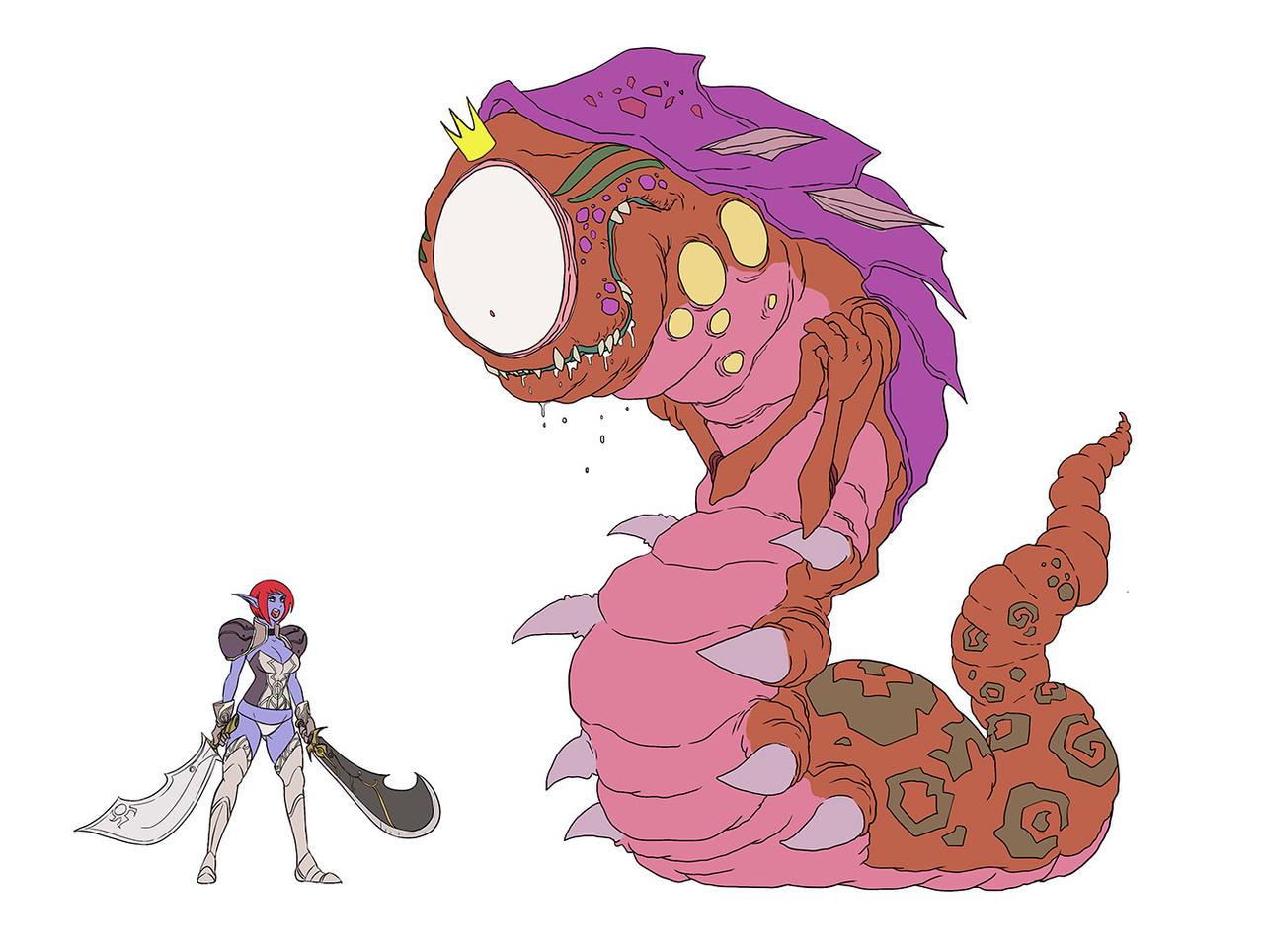 Face the cyclops worm_color wip