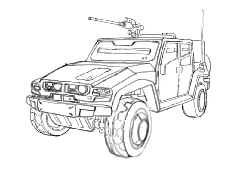 4x4 Military Vehicle Draft by sharknob on DeviantArt