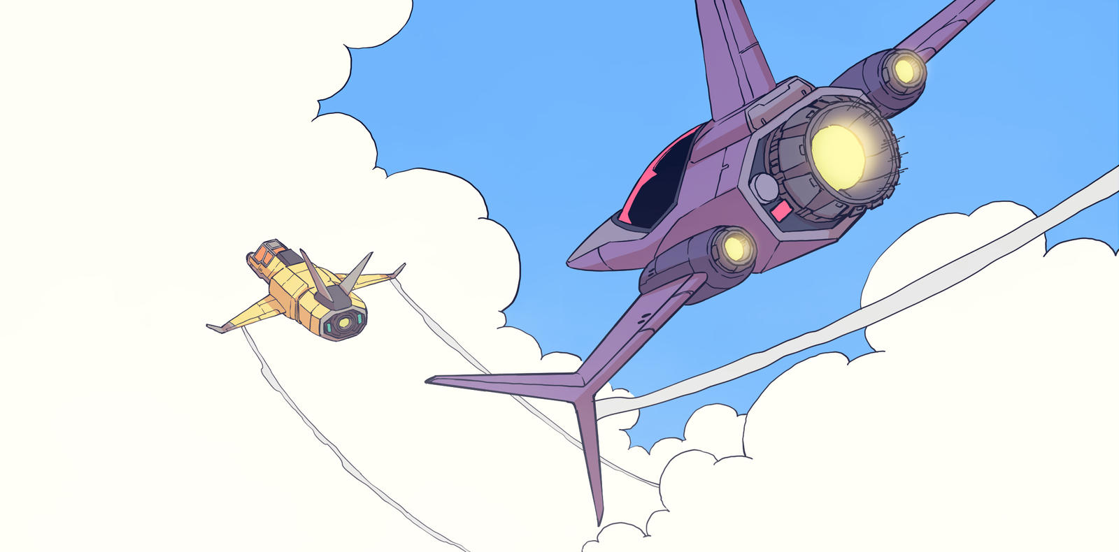 Sci fi jetplane Chasing scene by sharknob on DeviantArt