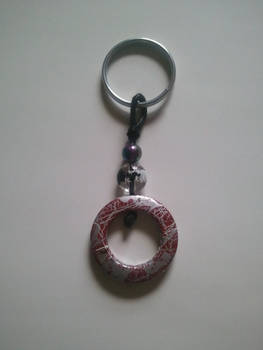 Hand crafted beaded keychain - Loop End