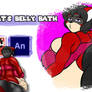 A Cat's Belly Bath -Animation-