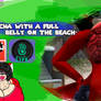 a pacha with a full belly on the beach -Second Lif