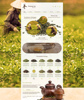 Oolong tea microsite