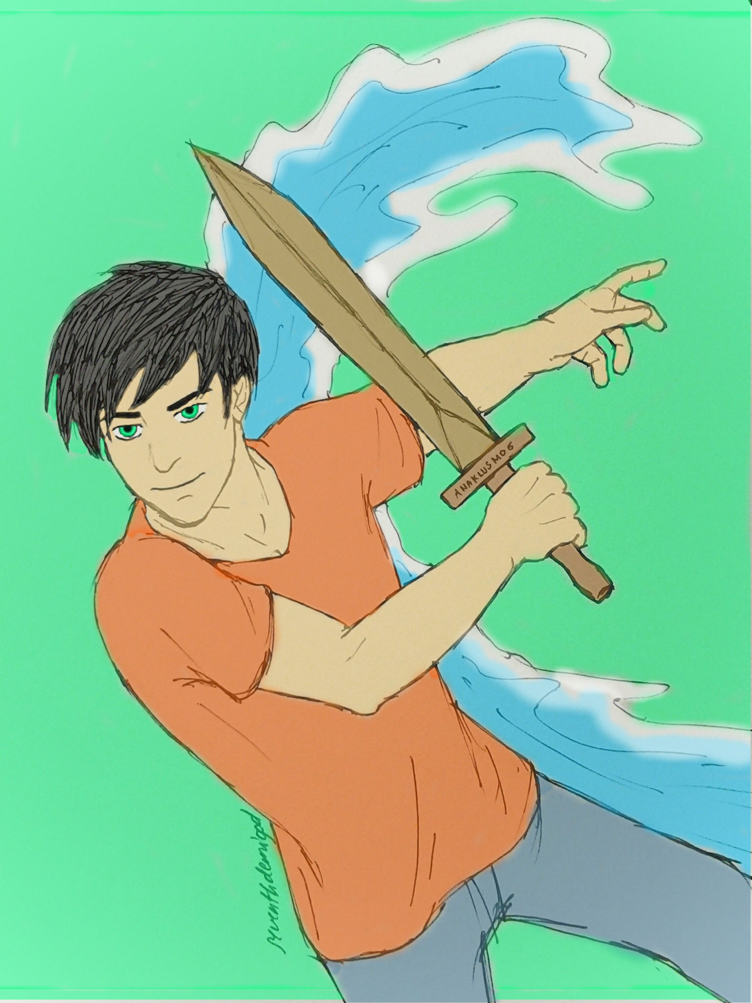 Percy Jackson being a badass