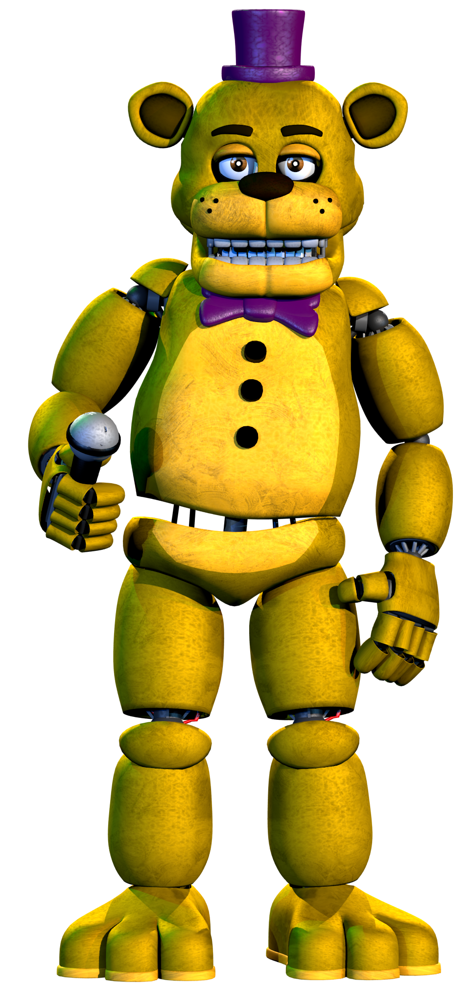 Fredbear Model (based off UCN) by JackFazbearGames on DeviantArt