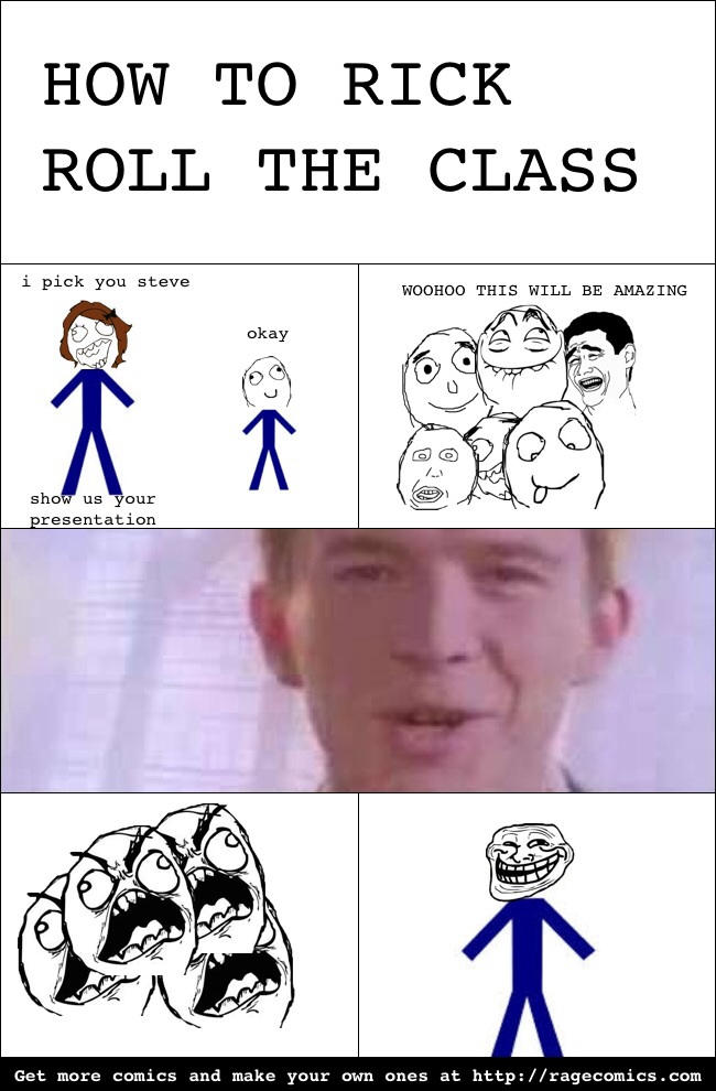 Rickroll Cartoons and Comics - funny pictures from CartoonStock