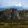 Cliffs in autumn.