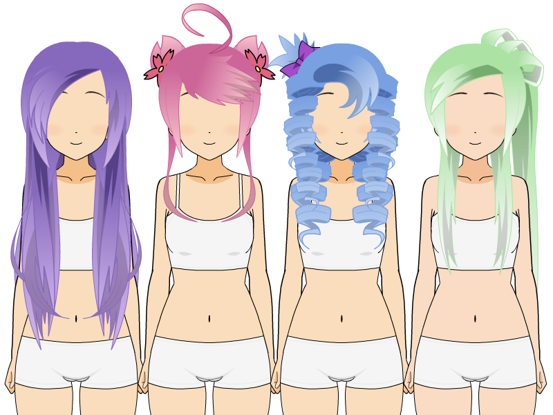 Kisekae Hairstyles:Light Coloring