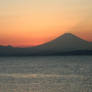 Sunset and Mont Fuji