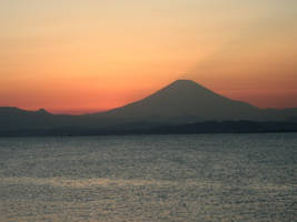 Sunset and Mont Fuji