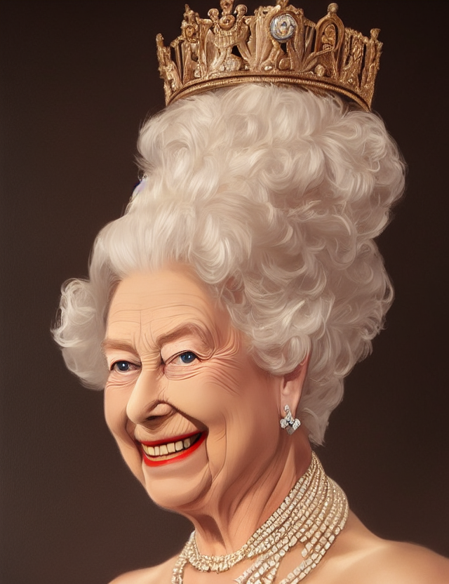 Her Majesty Queen Elizabeth II Big Awesome Hair by heekee on DeviantArt