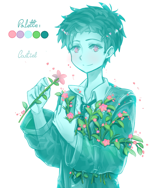 Colour Palette Meme - Castiel