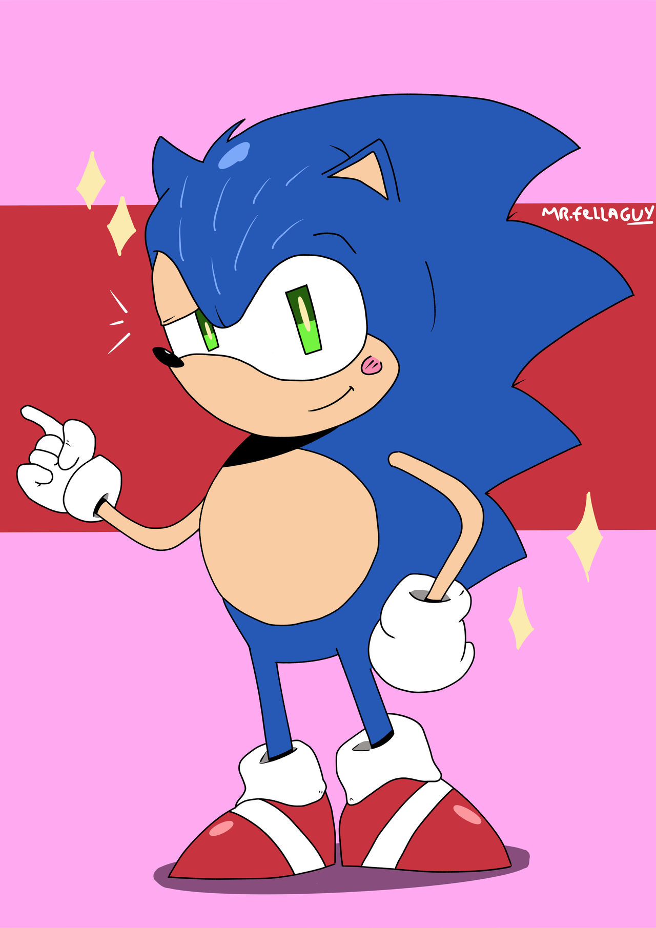 Sonic the Hedgehog fanart by MRFELLAGUY on DeviantArt