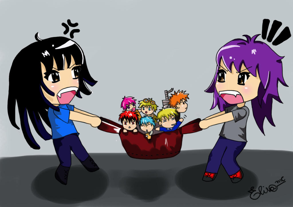 Chibi Fight by WatashiWaGasaiYuno on DeviantArt