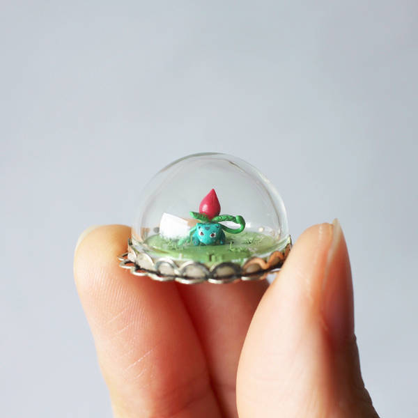 Micro Ivysaur Bubble by lonelysouthpaw