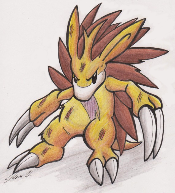 Freddie the Sandslash by Sea-Salt