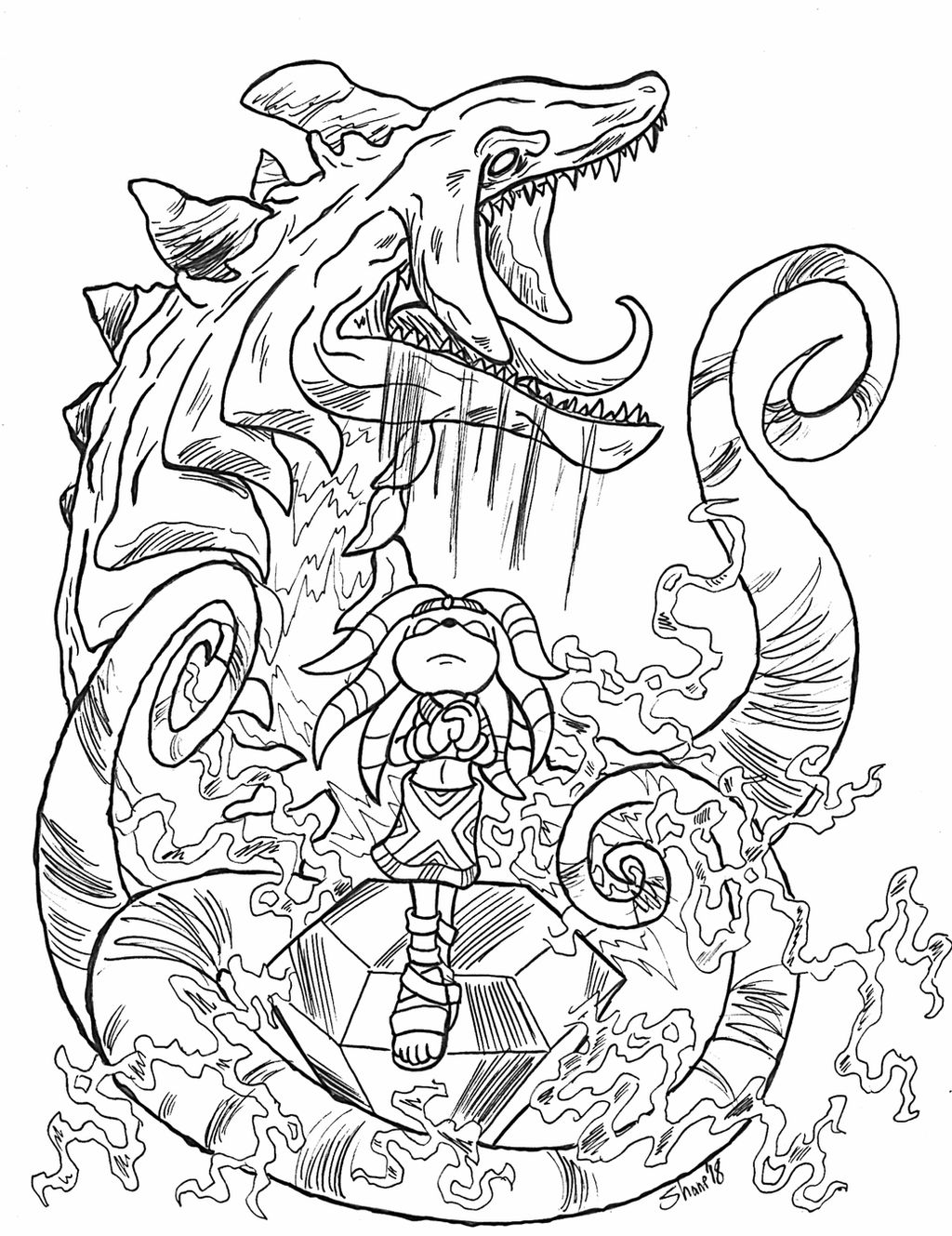 Sonictober - 01 - Chaos by Sea-Salt