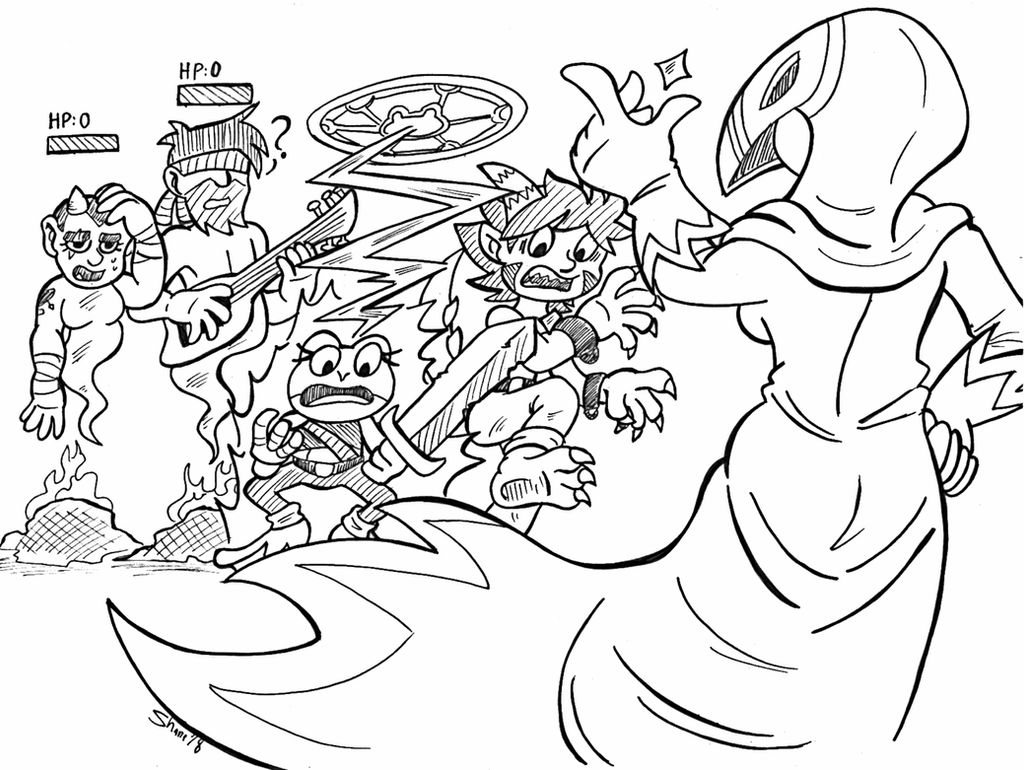 Inktober 2018 - 04 - Spell by Sea-Salt