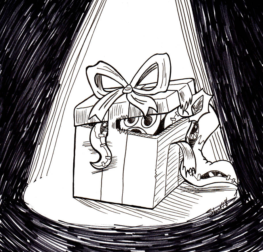 Inktober/Sonictober 2018 - 28 - Gift/Spooky by Sea-Salt