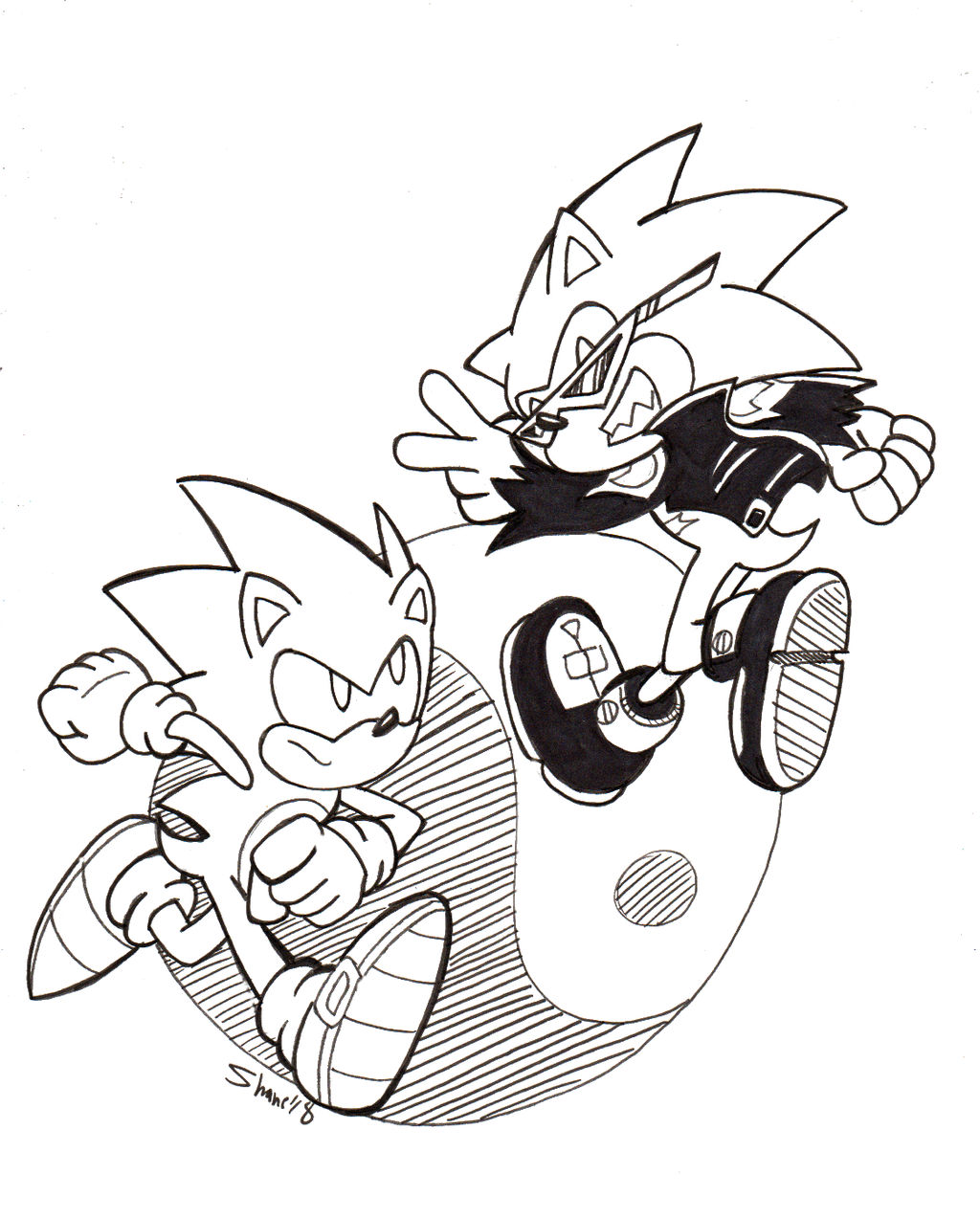 Sonictober - 29 - Opposites by Sea-Salt
