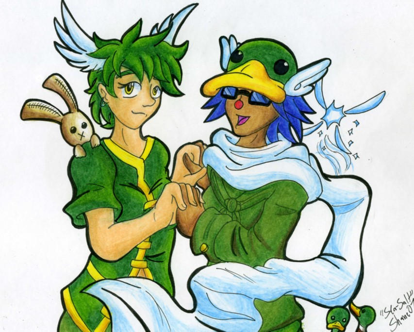 Elie and Botan -color by Sea-Salt on DeviantArt