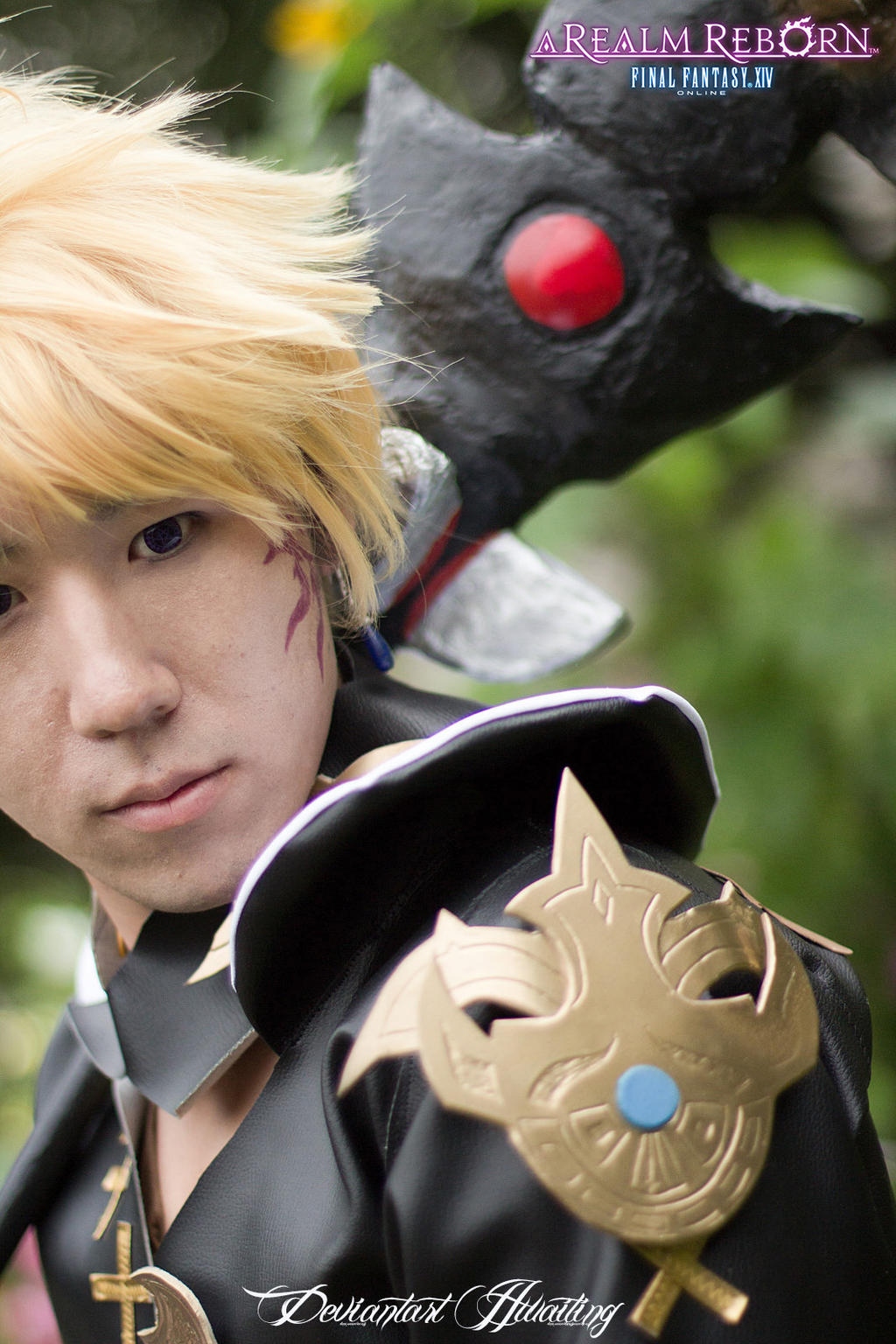 FF XIV Black Mage cosplay close-up