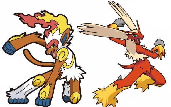 Infernape and Blaziken