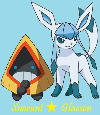 Snorunt and Glaceon