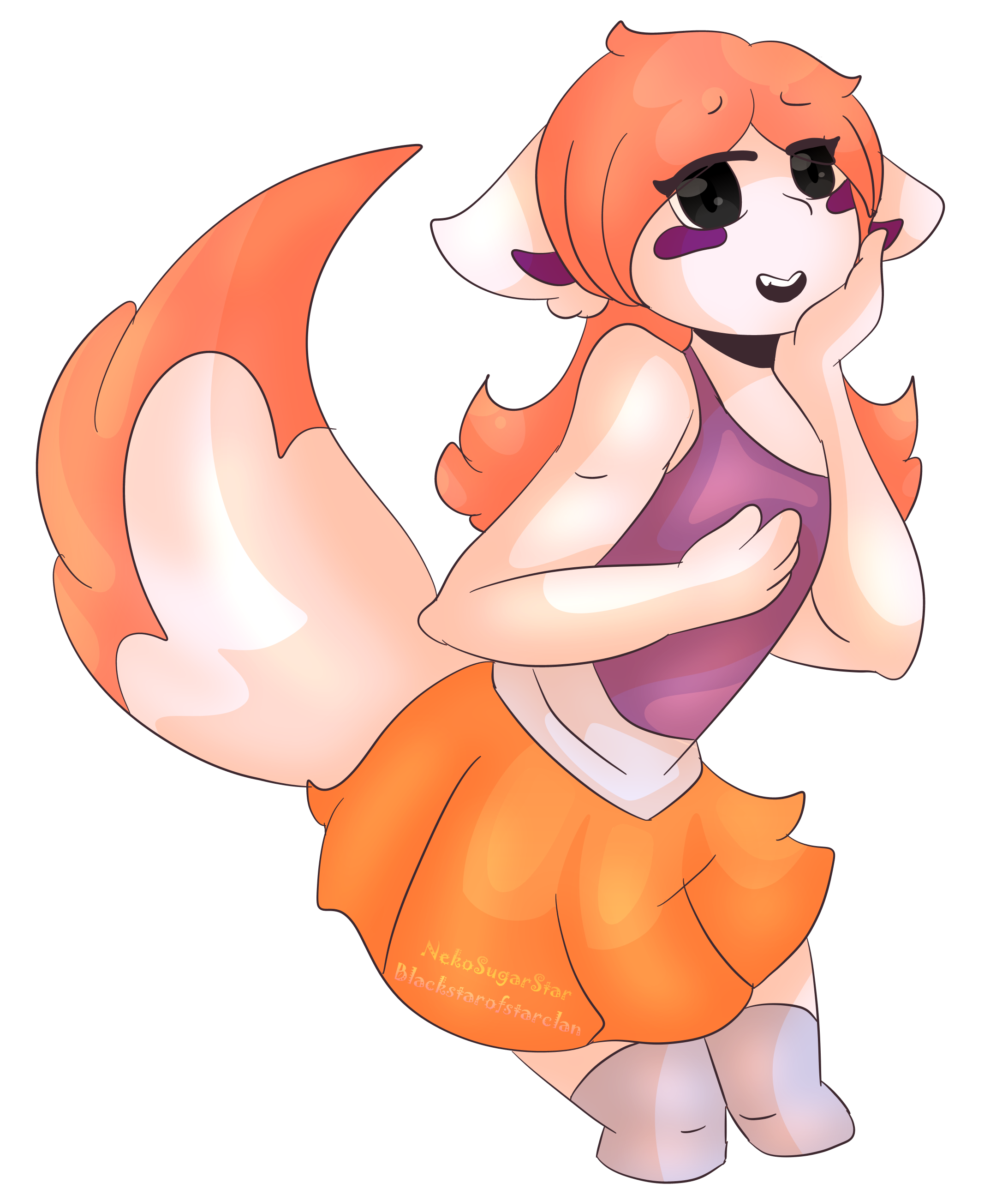 Lolbit fox furry cute art cartoon