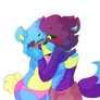 BlueBerry x Raspberry Mist (Blacklight fnaf)