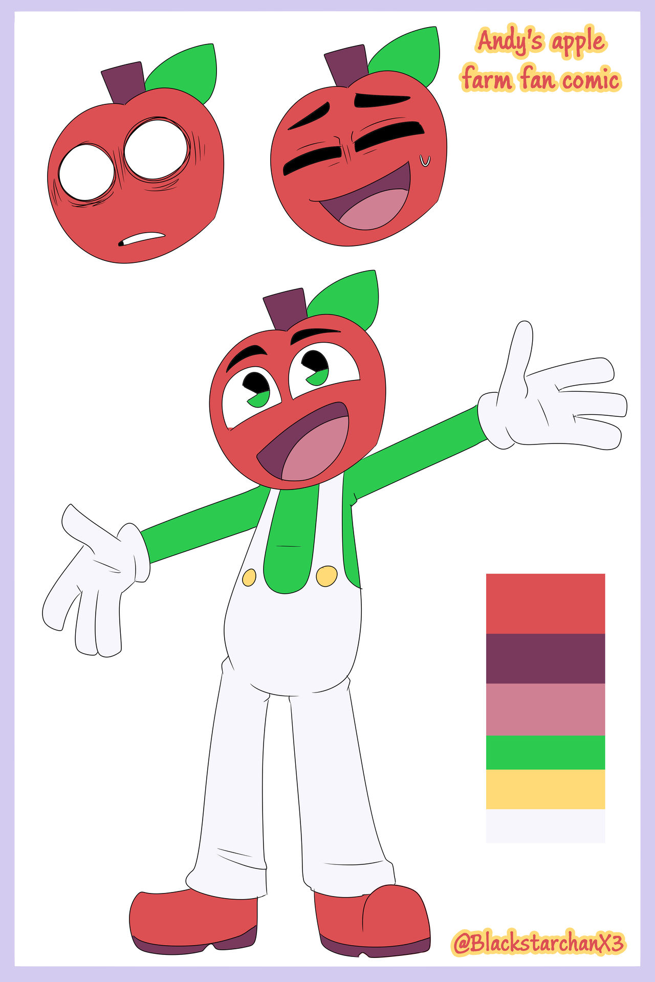 Andy the apple by BlackstarchanX3 on DeviantArt