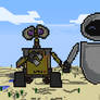 WALL-E and EVE in Minecraft