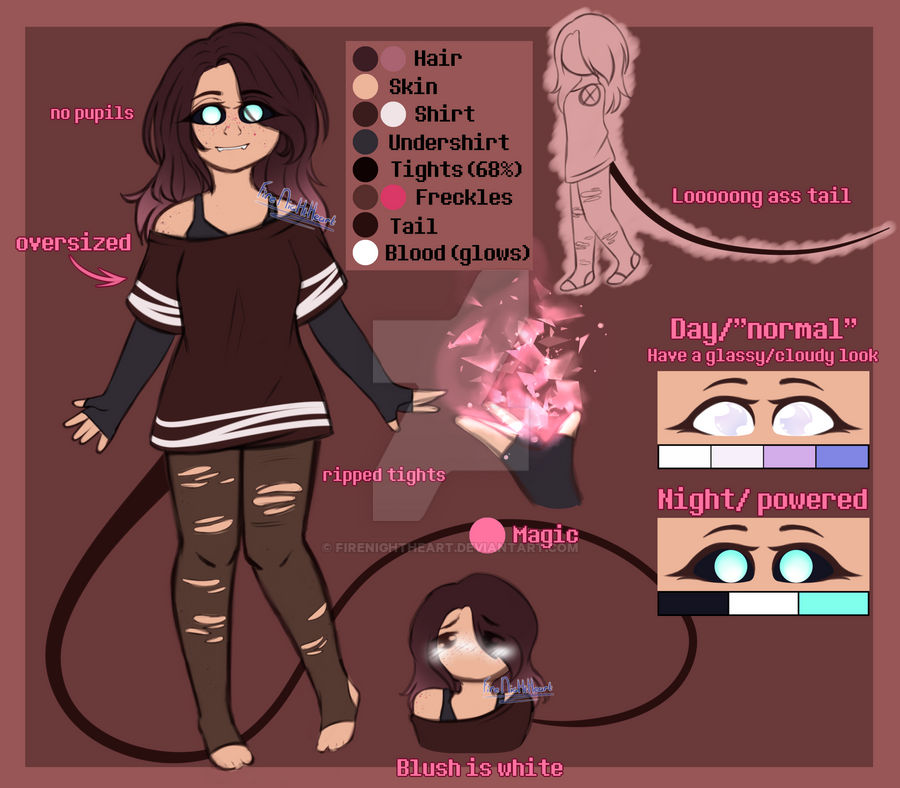 Demon Reference Sheet Demonsona reference sheet by FireNightheart on DeviantArt